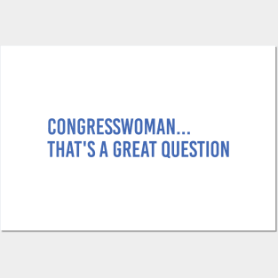 Congresswoman, that's a great question - Mark Zuckerberg Posters and Art